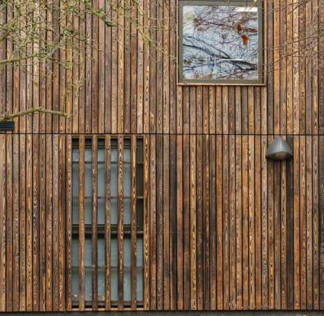 Reclaimed wood material showcasing natural aging and character